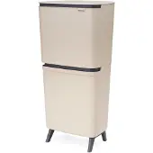 Brabantia Poubelle Sortup Hi 25+10+10l Soft Beige - International Bv