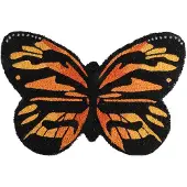 Esschert Design Paillasson en forme de papillon - 60 x 40 cm
