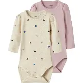 Name it Barboteuse / body 'NBFNutti' ivoire / bleu marine / rose ancienne