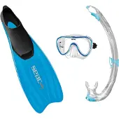 Seac Sub Tris Snorkeling Set Bleu EU 44-45