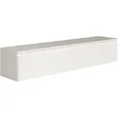 Selsey Bemmi - Meuble TV suspendu, blanc, 150 cm