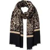 Faina Écharpe beige / noir