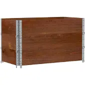 vidaXL Jardinière marron 100x50 cm bois massif de pin