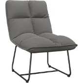 vidaXL Chaise de relaxation avec structure métallique gris clair velours
