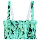 Next Hauts de bikini turquoise / vert / vert foncé