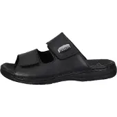 Rieker Herren Pantolettes en cuir véritable noir, Herren:45 EU