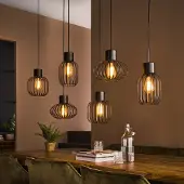 Lyora Suspension filaire 5L Mix E27 - noir