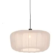 Steinhauer Lampe suspendue Vela Lino avec une teinte crème Ø60cm