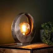 Lyora Lampe de table industrielle Full Ø 30cm - vieille argenterie