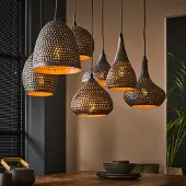 Lyora Lampe suspendue à trou Punch 7x E27