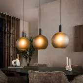 Lyora Suspensions en verre Bubble 3x E27