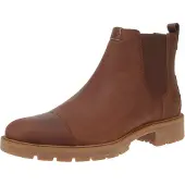Timberland TB0A29N5F131 Elmhurst Mid Chelsea Boot - Bottes pour hommes - F13-Saddle, Size:44 EU