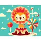 Bluebird Puzzle Puzzle Le Lionceau Fait son Cirque - 10 à 25 pièces