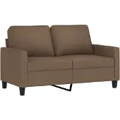 vidaXL Canapé à 2 places Marron 120 cm Tissu