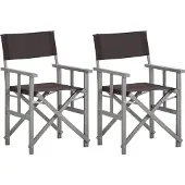 vidaXL Chaises de régie 2 pcs. Bois massif acacia