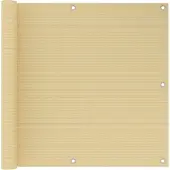 vidaXL ?cran de balcon Beige 90x300 cm PEHD