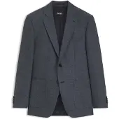 BOSS Veste Regular en coton et laine vierge à chevrons