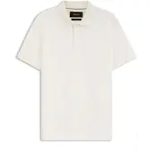 BOSS Polo Regular en jacquard de coton et de soie