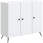 vidaXL Buffet blanc 89 x 34,5 x 80 cm en aggloméré