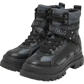 Buffalo Bottines à lacets 'Aspha' bleu nuit / gentiane / noir