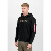 Alpha industries Sweat-shirt orange / rouge / noir / blanc