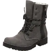 Rieker Bottines à lacets gris chiné / noir