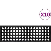 vidaXL Marches d'escalier 10 pcs 25x75 cm caoutchouc