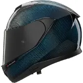 Nolan X-904 UC LIQUIDO BLUE Casque Intégral Carbone/Bleu L unisex noir