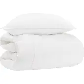 vidaXL Ensemble de literie avec oreillers, 2 pièces, blanc, bambou