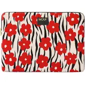 Wouf Sac d’ordinateur portable 'Daily' beige / rouge / noir
