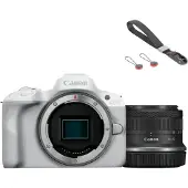 Canon EOS R50 blanc + RF-S 18-45mm + Peak Design Cuff