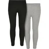 Urban Classics Leggings gris chiné / noir