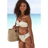 LASCANA Bas de bikini crème