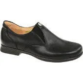 Think! Chaussure basse 'Slipper Herren 88672-00 Echtleder in schwarz' noir