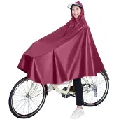 INF Poncho de pluie imperméable pour vélo Red