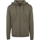 Build Your Brand Heavy Full Zip Sweatshirt Vert 4XL Homme