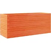 vidaXL Jardinière cire marron 110x40x46 cm bois de pin massif