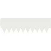 vidaXL Bordure de jardin, 20 pièces, 103 x 30 cm, acier, blanc