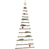 vidaXL Sapin de Noël suspendu avec étoile supérieure 86 x 180 cm Branche naturelle