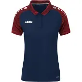 Jako Performance Poloshirt Damen marine/rot 34