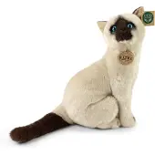 Rappa Chat siamois en peluche assis, 30 cm, ÉCOLOGIQUE