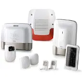 Delta Dore Pack alarme Tyxal+ Vidéo 8 zones sans fil connecté avec transmetteur GSM et détecteur de levée de doute vidéo - - 6410178