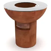 Artola De FiQ : un hybride entre un barbecue et un foyer 104 x 104 x 102 cm en tôle