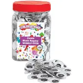 Colorations - Yeux de perruque noirs, 100pcs.
