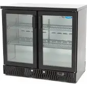 Maxima - Réfrigérateur Gastro à boissons - 2 portes à charnières - 4 étagères réglables