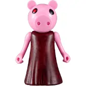 Bizak Figurine Piggy de 10 cm, coffret de jeu avec accessoires et code