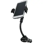 Logilink Car Charger with Holder - Adaptateur d'alimentation pour voiture - 15.5 Watt - 3.1 A - 2 connecteurs de sortie (USB) - noir