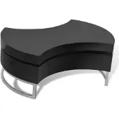 vidaXL Table basse à forme réglable noire brillante