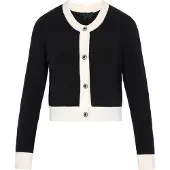 Dreimaster Klassik Cardigan 'Classic Look' bleu marine / blanc
