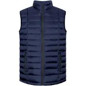 Promodoro Hommes, Gilet, Gilet matelassé pour homme, Bleu, (L)